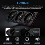 Thermalright Trofeo Vision 360 ARGB Black AIO CPU Liquid Cooler –IPS LCD Screen - Image 3