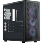 Cooler Master Elite 502 ATX high airflow PC case with tempered glass