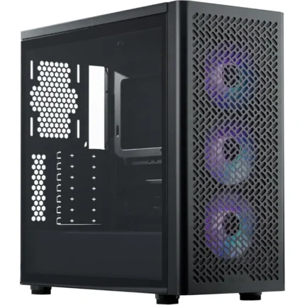 Cooler Master Elite 502 ATX high airflow PC case with tempered glass