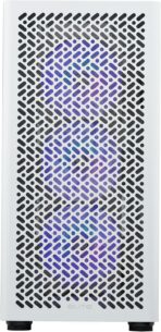 Cooler Master Elite 502 White ATX high airflow PC case with tempered glass