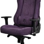 Arozzi Vernazza Soft Fabric Ergonomic Gaming Chair – Purple | 3D Armrests & Pro Mechanism