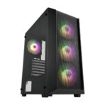 FSP CMT218 ARGB Gaming Chassis with 650W Bronze PSU Black ATX Mid Tower