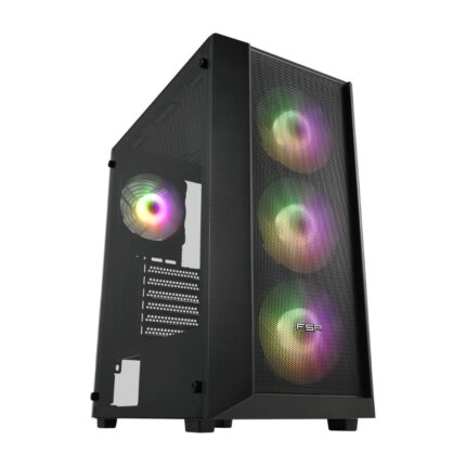 FSP CMT218 ARGB Gaming Chassis with 650W Bronze PSU Black ATX Mid Tower