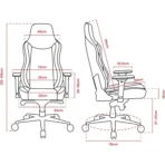 Arozzi Vernazza Soft Fabric Blue Ergonomic Gaming Chair with 3D Armrests