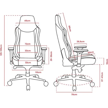 Arozzi Vernazza Soft Fabric Blue Ergonomic Gaming Chair with 3D Armrests