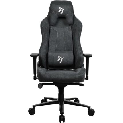Arozzi Vernazza Soft Fabric Ergonomic Gaming Chair Dark Grey with 3D Armrests
