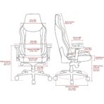 Arozzi Vernazza Soft Fabric Ergonomic Gaming Chair Dark Grey with 3D Armrests