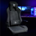 Arozzi Vernazza Soft Fabric Ergonomic Gaming Chair Dark Grey with 3D Armrests