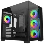 Cooler Master Elite 681 Mid Tower Computer Case – ARGB Fans, 360mm AIO, Type-C (Black)