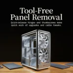 Cooler Master MasterFrame 500 Mesh aRGB Silver Open-Air ATX PC Case