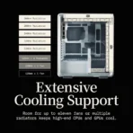 Cooler Master MasterFrame 500 Mesh aRGB Silver Open-Air ATX PC Case