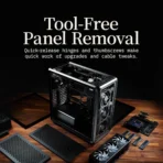 Cooler Master MasterFrame 600 Modular ATX Mid Tower Case Black