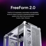 Cooler Master MasterFrame 600 Silver modular ATX mid tower PC case