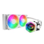 Cooler Master 240 Core II White CPU liquid cooler with aRGB lighting