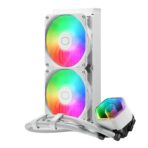 Cooler Master 240 Core II White CPU liquid cooler with aRGB lighting