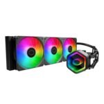 Cooler Master 360 Core II CPU Liquid Cooler – aRGB, Black Dual Chamber Pump, 360mm Radiator