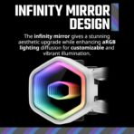 Cooler Master 360 Core II White CPU Liquid Cooler with aRGB fans