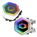 Cooler Master 360 Core II White CPU Liquid Cooler with aRGB fans