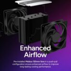 Cooler Master V4 Alpha 3DHP Black CPU Cooler with dual 120mm PWM fans