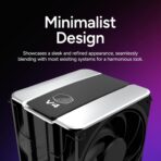 Cooler Master V4 Alpha 3DHP Black CPU Cooler with dual 120mm PWM fans