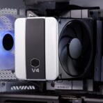 Cooler Master V4 Alpha 3DHP Black CPU Cooler with dual 120mm PWM fans