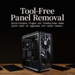 Cooler Master MasterFrame 500 Mesh ARGB Open-Air ATX Mid-Tower Case