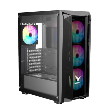 FSP VG15FE tempered glass gaming case with 4 ARGB fans and 550W Bronze PSU