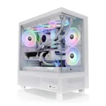 Thermaltake View 270 TG ARGB Snow Mid Tower E-ATX PC Case (White)