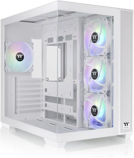 Thermaltake View 380 TG ARGB Snow ATX Case in White