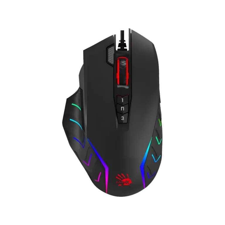 Bloody 2-Fire RGB Animation Gaming Mouse - Stone Black