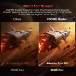 KOORUI S2721PM 27 Inch QHD 200Hz Mini LED IPS Gaming Monitor - Image 5