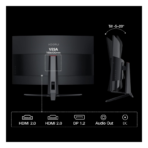 Koorui 32E6QC 32" QHD Curved Gaming Monitor - Image 7