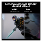 Koorui 34E6UC 34" Curved Ultrawide WQHD Gaming Monitor – 180Hz, 1ms, HDR400 - Image 5