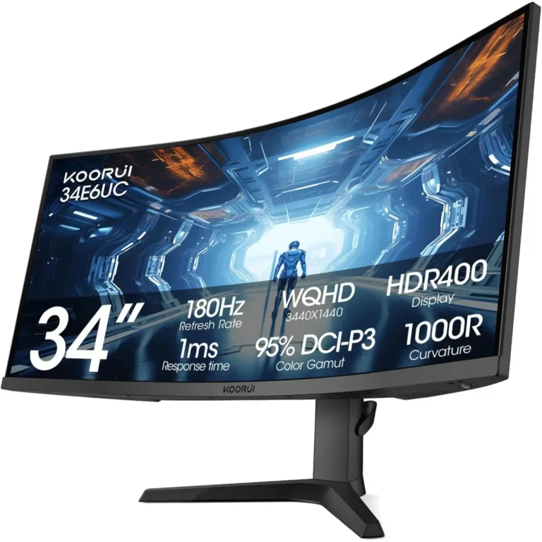 Koorui 34E6UC 34-inch curved ultrawide gaming monitor black