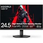 Koorui G2511P 24.5 Inch 200Hz Gaming Monitor – FHD IPS, 1ms, HDR400, Adaptive Sync