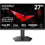 Koorui G2741L 27″ 4K/320Hz Gaming Monitor – IPS, 1ms, HDR400, Adaptive Dual Mode