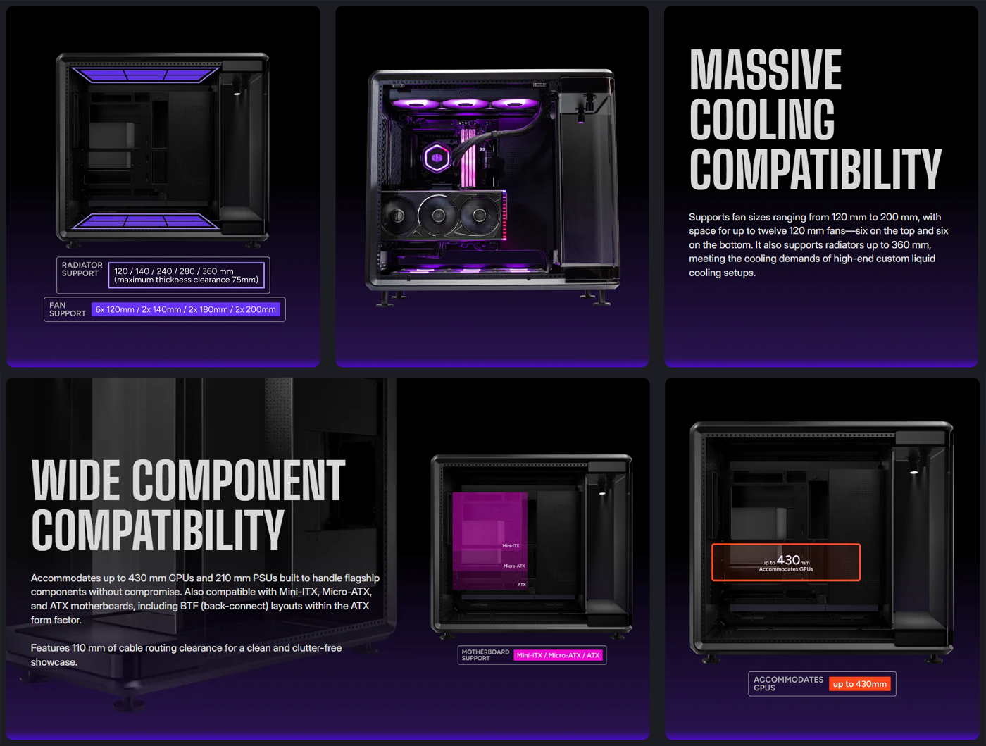 CoolerMaster MasterFrame 360 Series ATX Gaming Case