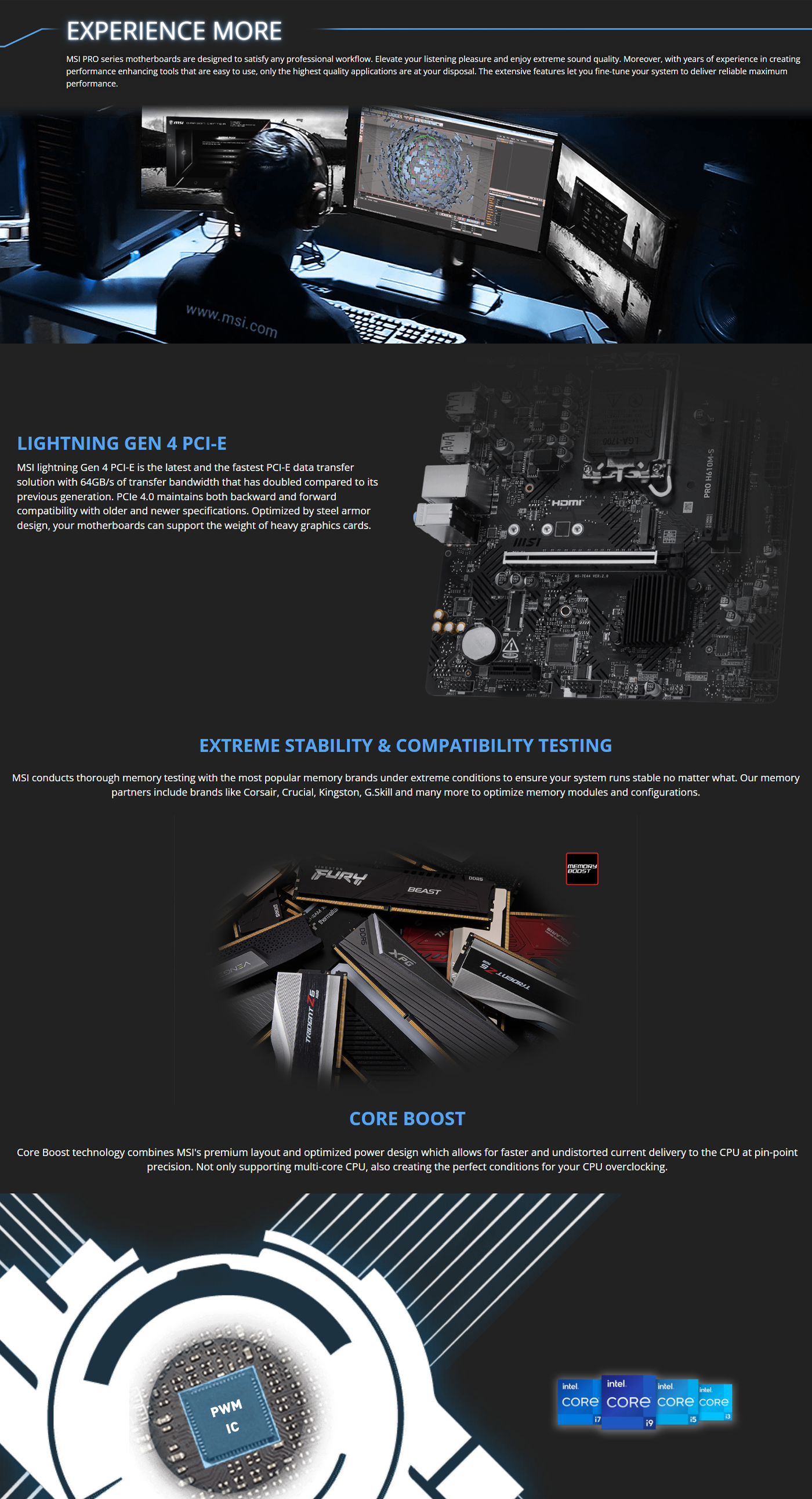 MSI PRO H610M-S DDR5 Motherboard