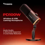 Maono PD100W Wireless & USB Dynamic Microphone - Image 2