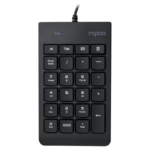 Rapoo K10 Wired Numeric NumberPad Keyboard, Black