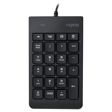 Rapoo K10 Wired Numeric NumberPad Keyboard, Black