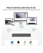 Rapoo E9550L Multi-Device Wireless Blade Series Keyboard - Image 2