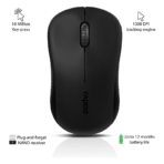 Rapoo M20 Wireless Mouse - Black - Image 3
