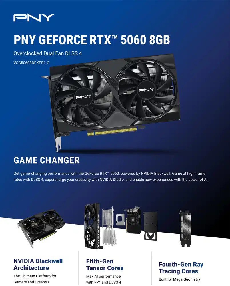 Pny Rtx 5060 8GB OC