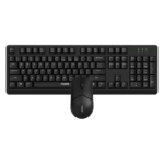 Rapoo X1500 Pro Wireless Mouse Keyboard Combo – Black