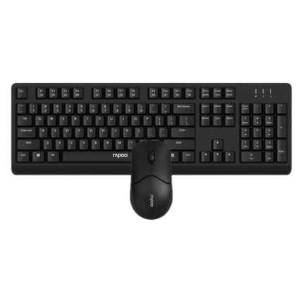 Rapoo X1500 Pro Wireless Mouse Keyboard Combo – Black