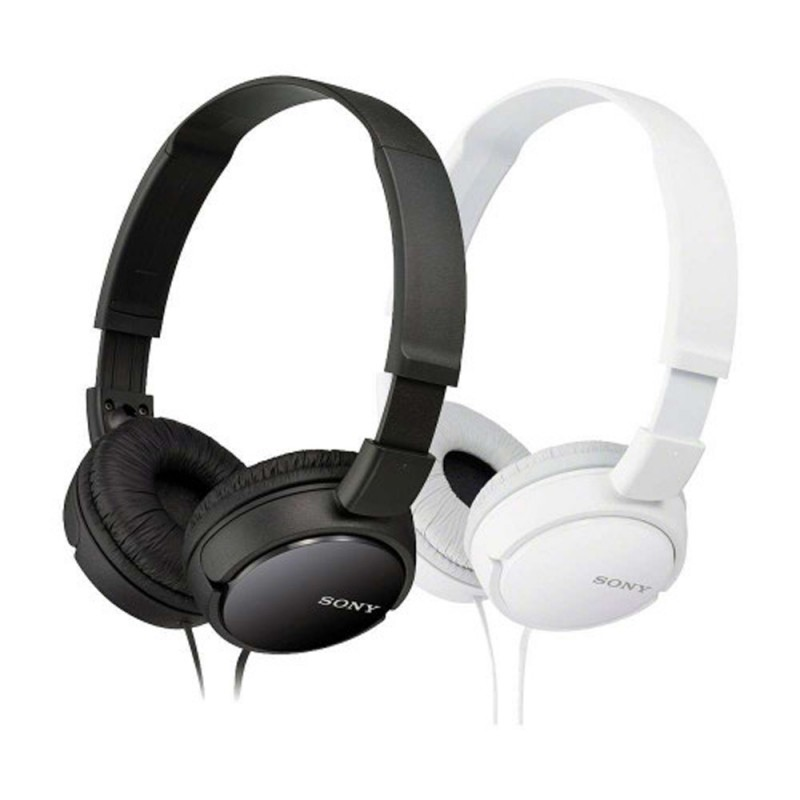 sony-mdr-zx110ap-black&white-1 Sony MDR-ZX110AP Wired On Ear Headphones
