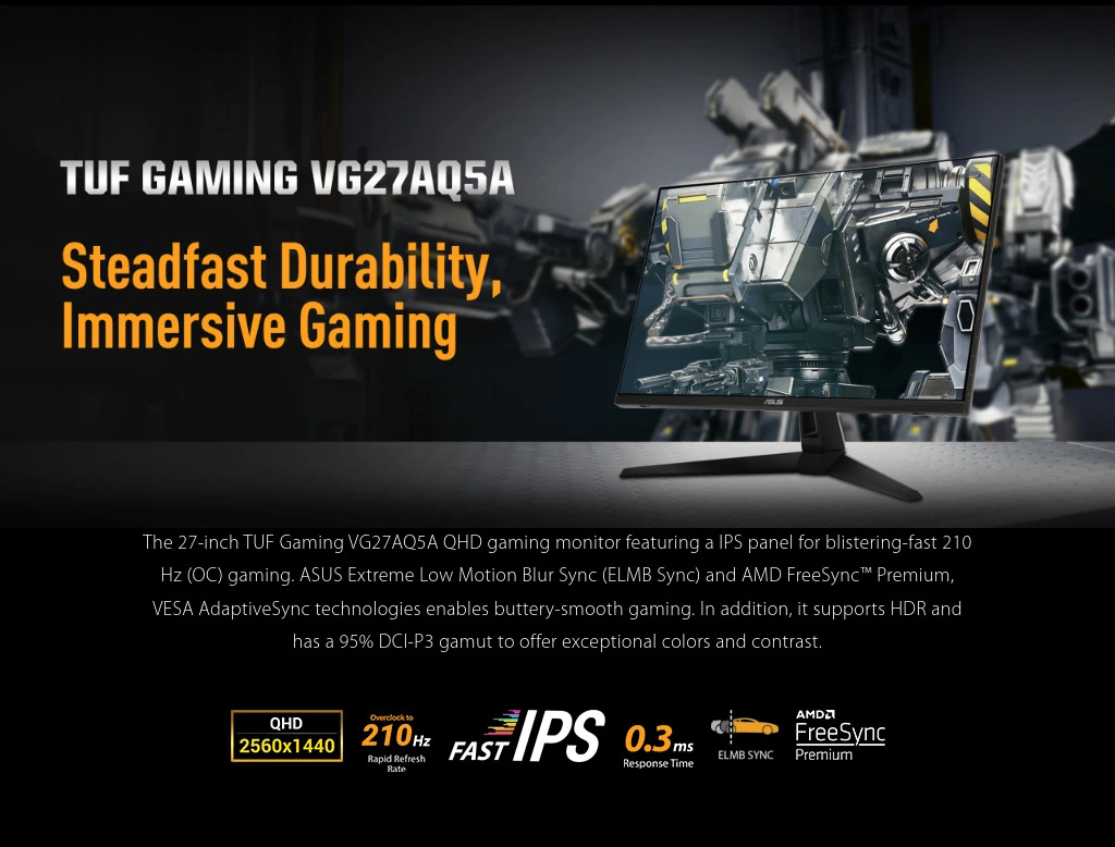 ASUS TUF VG27AQ5A GAMING MONITOR