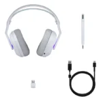 Logitech G522 LIGHTSPEED Wireless Gaming Headset with LIGHTSYNC RGB - White - Image 9