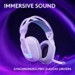 Logitech G522 LIGHTSPEED Wireless Gaming Headset with LIGHTSYNC RGB - White - Image 2